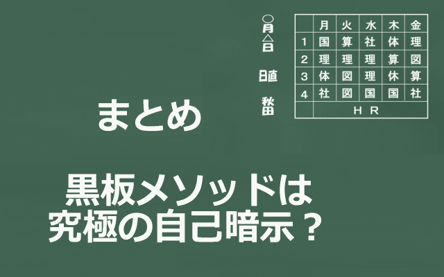 黒板メソッドのまとめイメージ画像