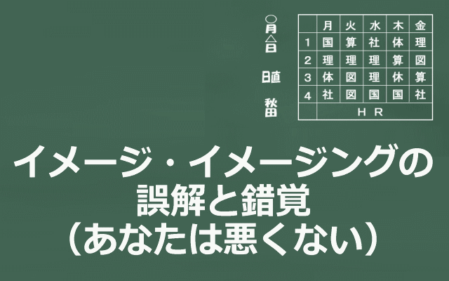 イメージ・イメージングの誤解と錯覚のイメージ画像