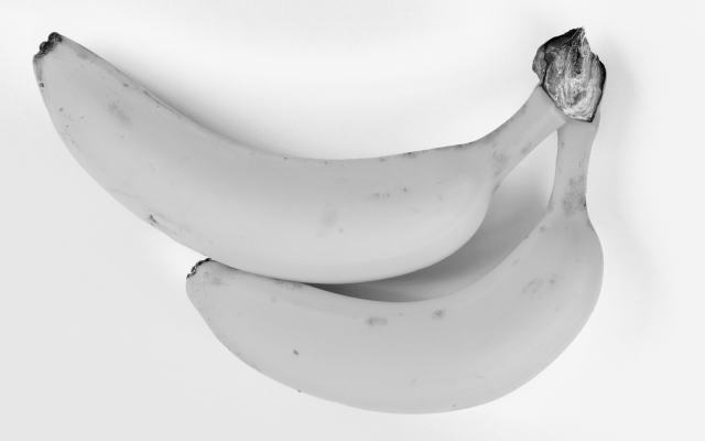 白黒のバナナイメージ画像